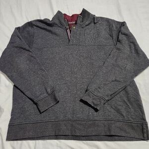 Orvis Men's Fishing Sweater Quarter Zip Gray XXL